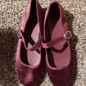 Forever 21 Burgundy Flats